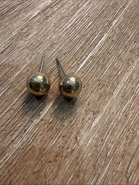 Park Lane Shiny Gold Ball Stud Earrings